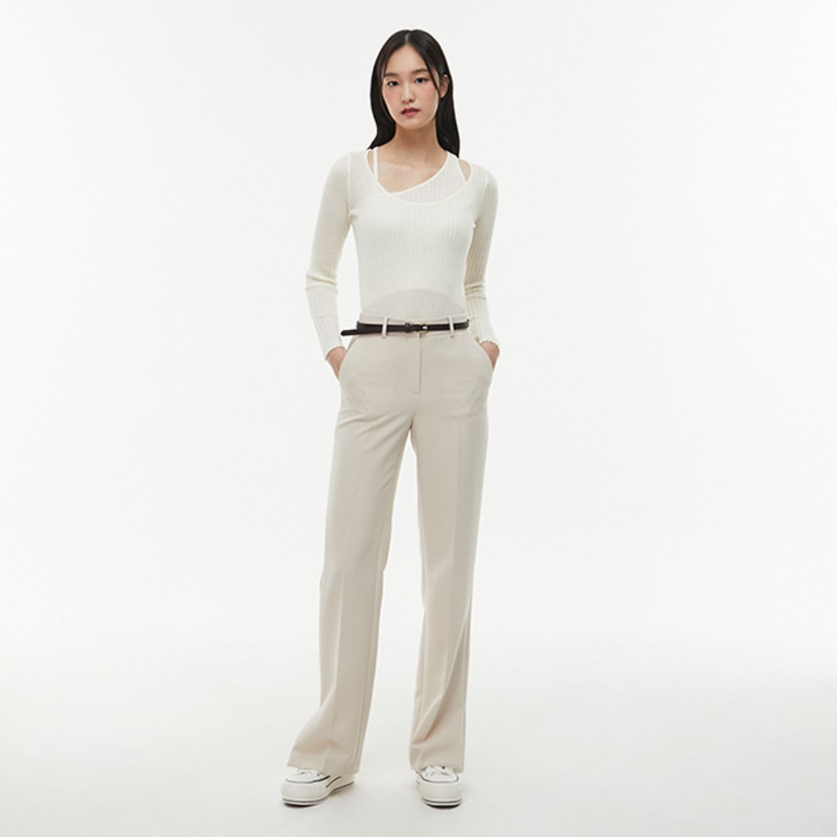 랩(LAP) (SET-하의) 레직기 일자핏 팬츠 AQ1WP260