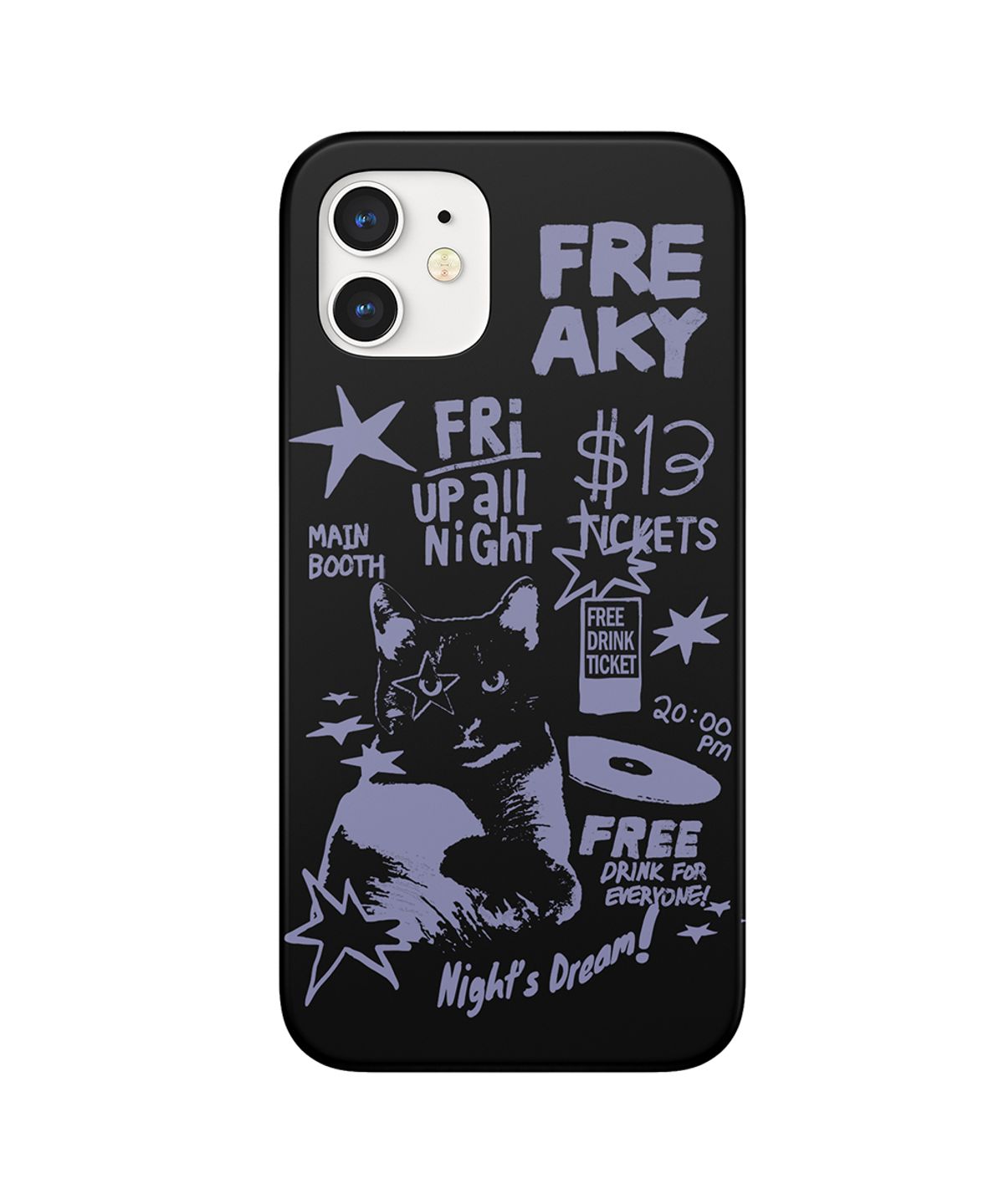 메인부스(MAINBOOTH) Freaky Doodle Phone Case(BLACK)