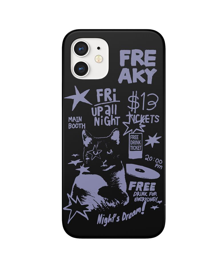 Freaky Doodle Phone Case(BLACK)