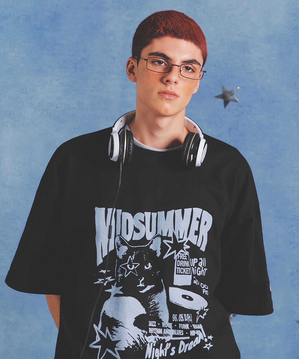 메인부스(MAINBOOTH) Midsummer T-shirt(BLACK)