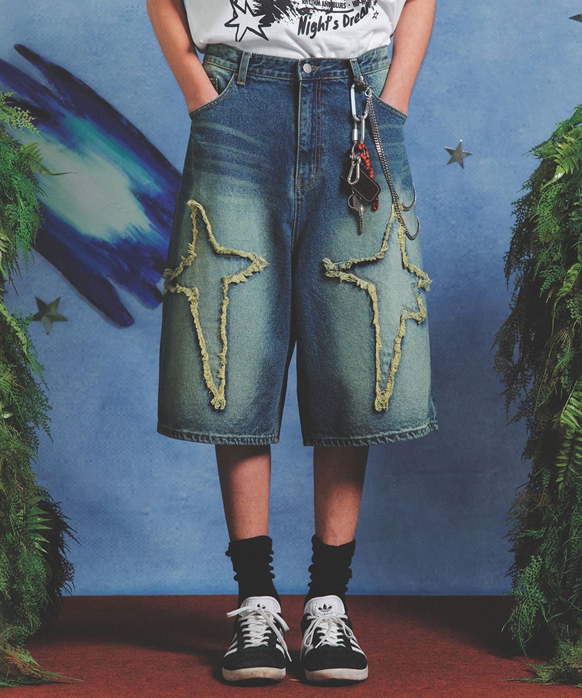 메인부스(MAINBOOTH) Spark Denim Shorts(BLUE)