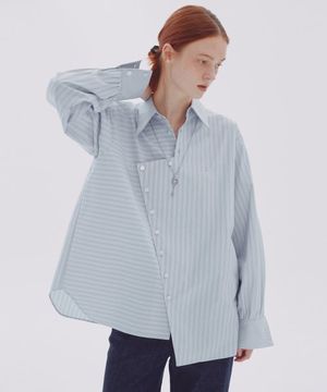 다이애그널 셔츠_블루
