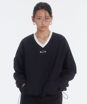 NOI1153 V넥 나일론 롱슬리브 (블랙)