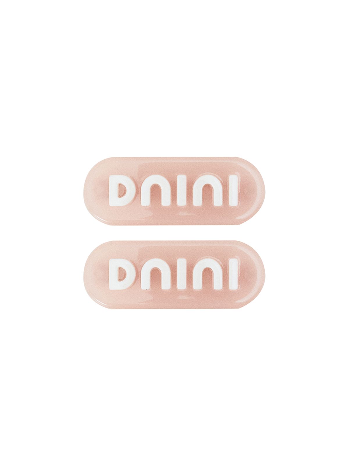 드니니(DNINI) DNINI Logo Barrettes(Pink)
