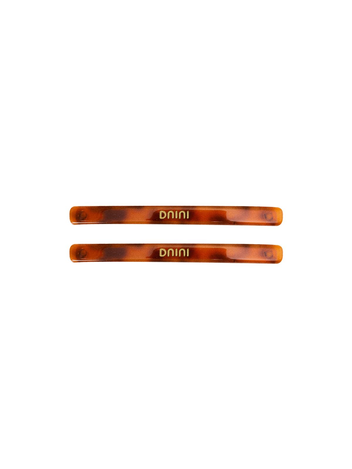 드니니(DNINI) DNINI Lettering Barrettes(Brown)