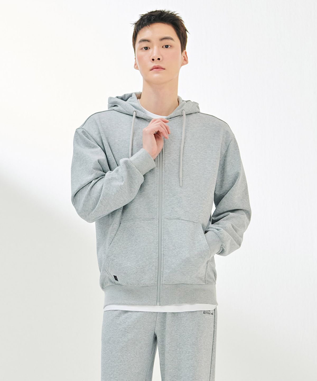 체이스컬트(CHASECULT) 공용 에센셜 후드 집업 점퍼-DAZU4301B0B