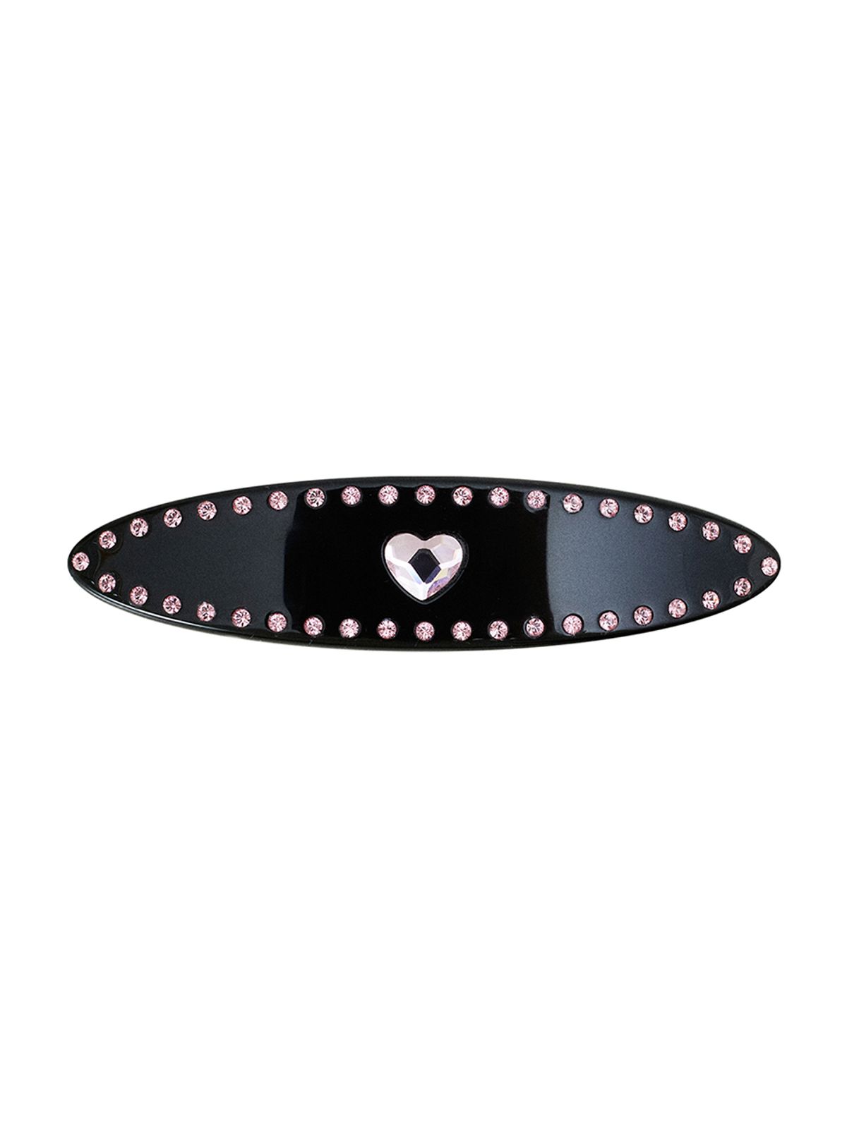 드니니(DNINI) Heart Oval Hair Barrettes(Black)
