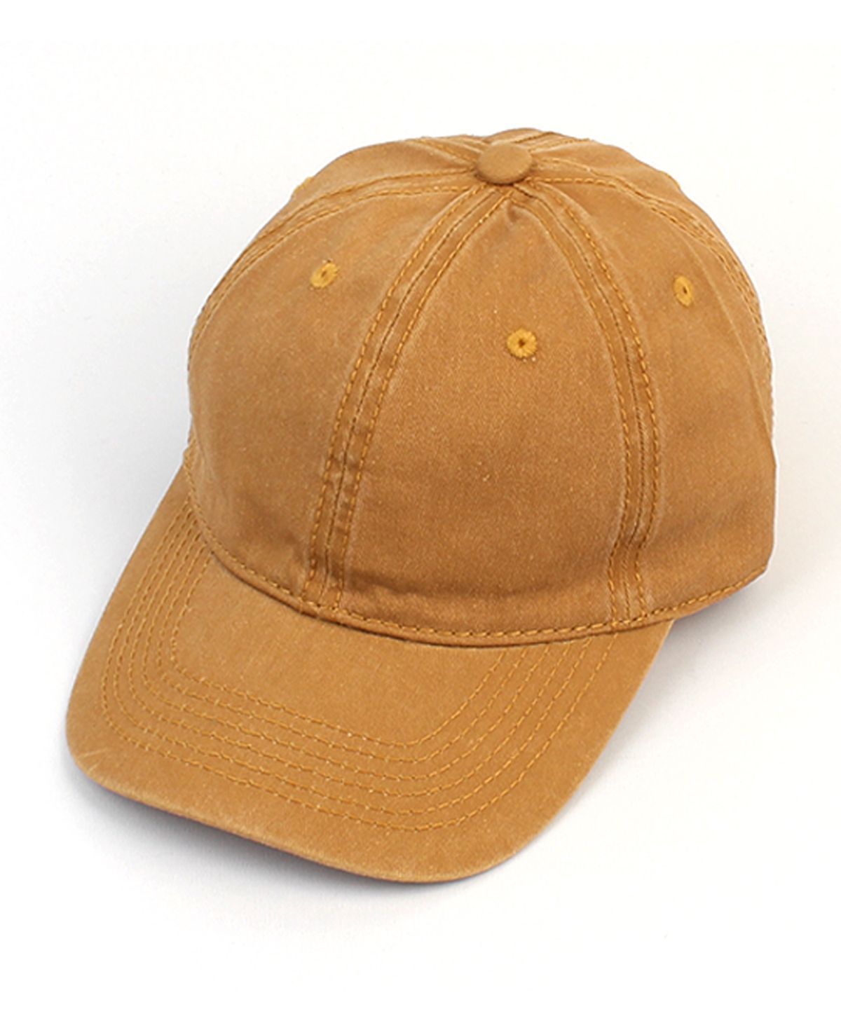유니버셜 케미스트리(UNIVERSAL CHEMISTRY) Muji Pigment Washing Mustard Ballcap 워싱볼캡