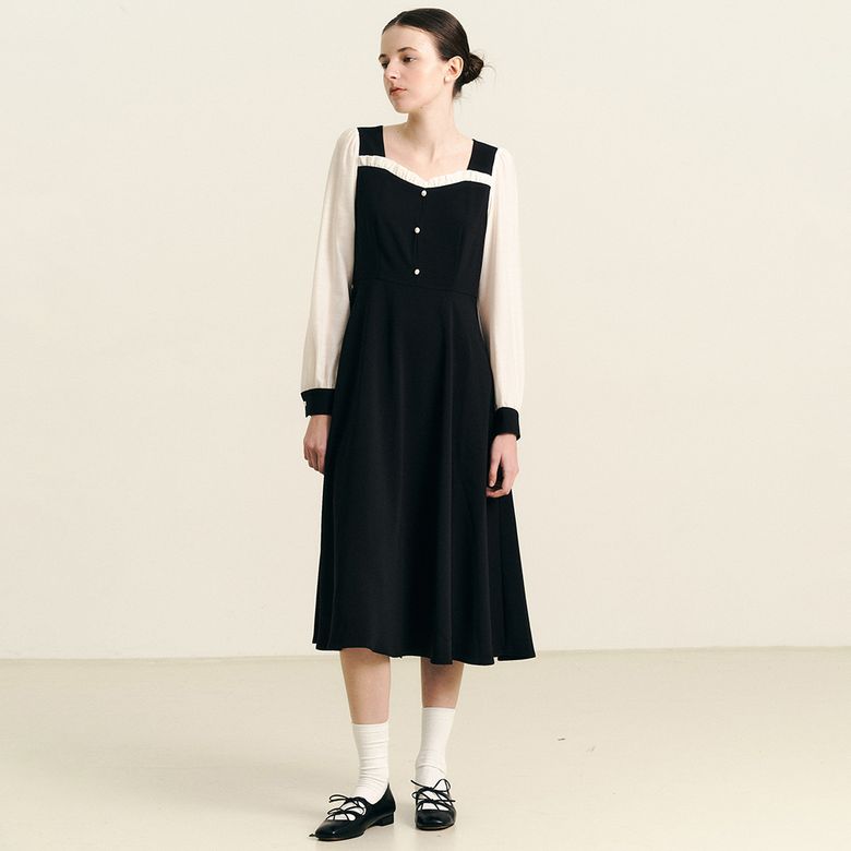 WD_Lace square long dress