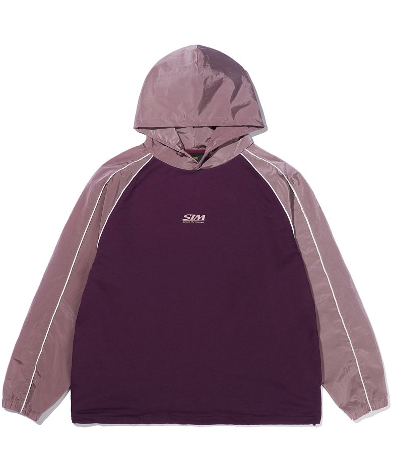 STM 2TONE HOODIE - BURGUNDY