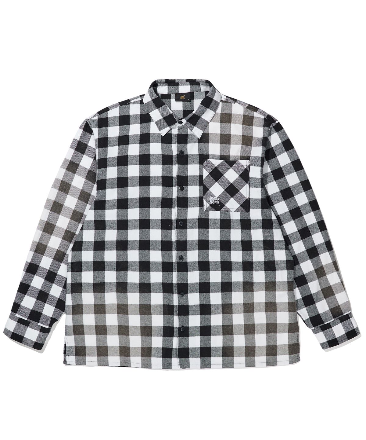 브라운브레스(BROWNBREATH) PAISLEY CHECK SHIRT - WHITE