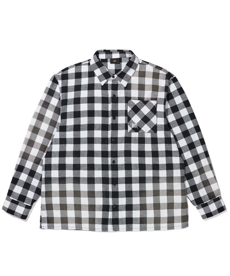 PAISLEY CHECK SHIRT - WHITE