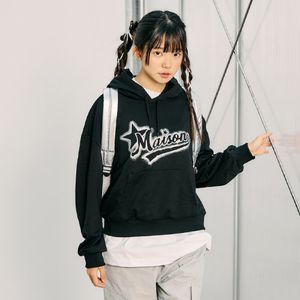 여아 주니어 실버 포인트 후드 티셔츠