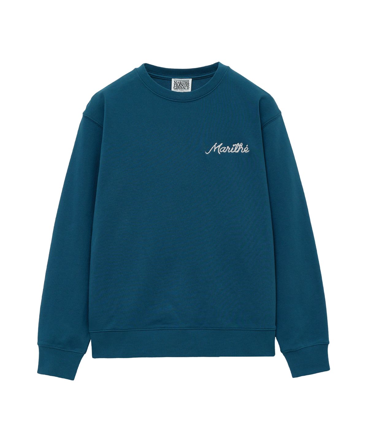 마리떼 프랑소와 저버(MARITHÉ + FRANҪOIS GIRBAUD) ROPE LOGO SWEATSHIRT ash blue