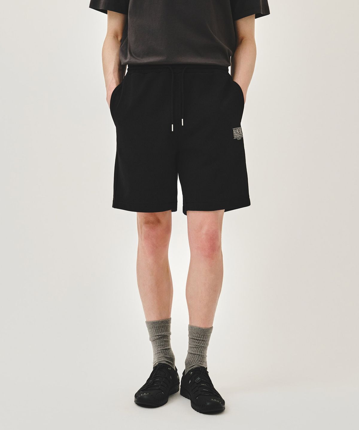 마리떼 프랑소와 저버(MARITHÉ + FRANҪOIS GIRBAUD) CLASSIC LOGO SWEAT SHORTS black
