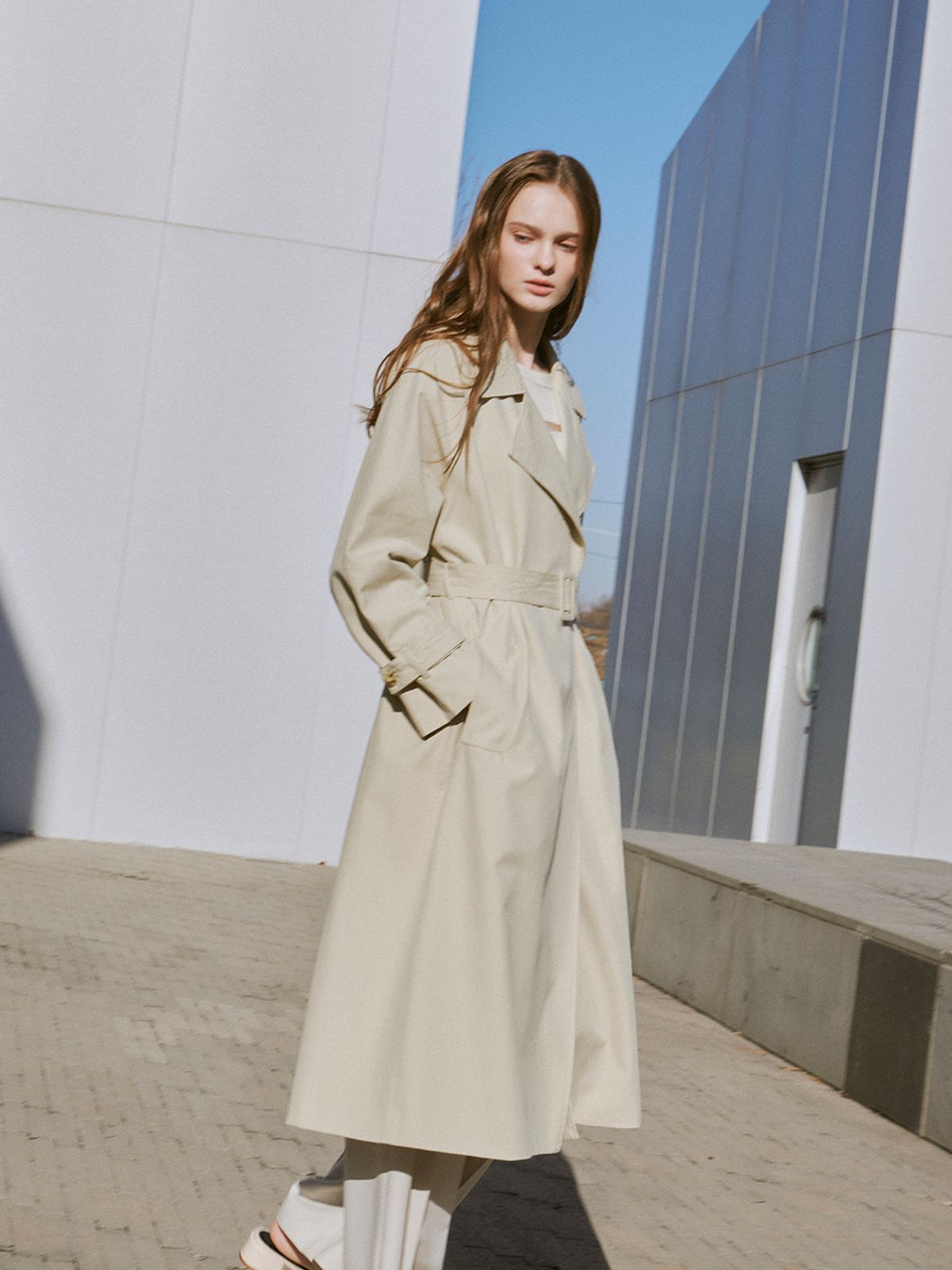 헌치(HUNCH) Classic no button trench coat