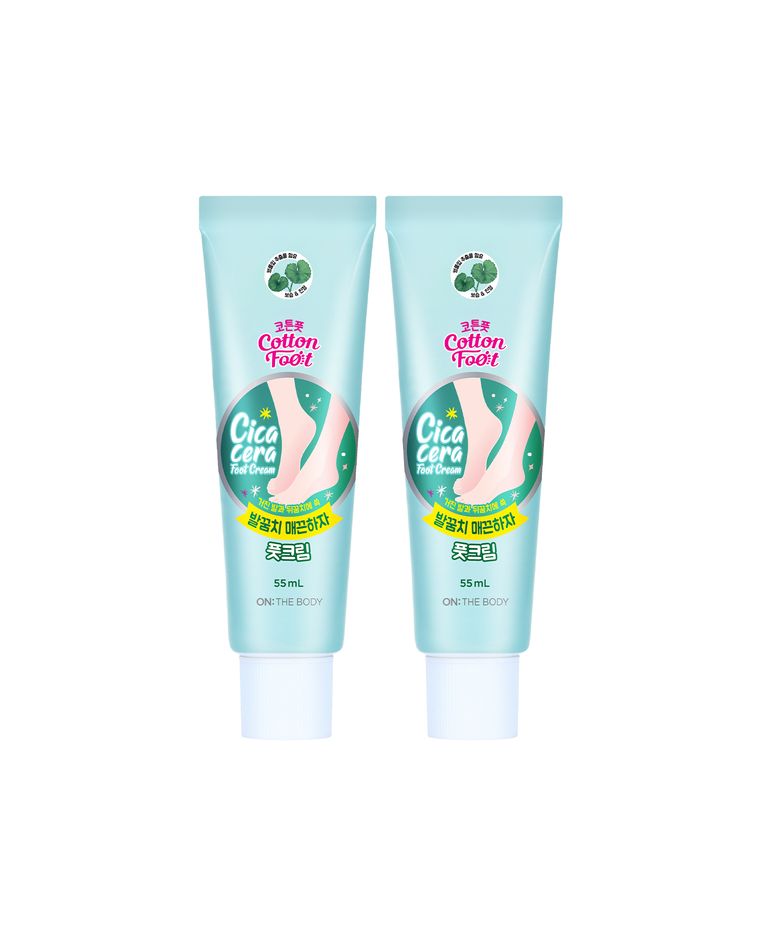 코튼풋 발꿈치 매끈하자 풋크림 55ML 2개