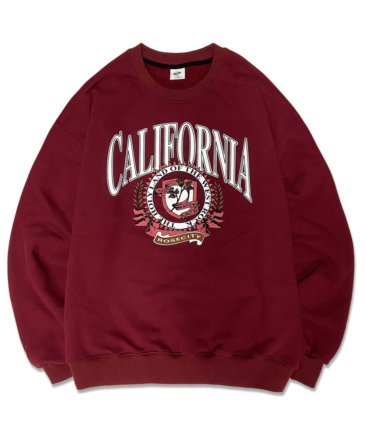 디파이클럽로버스(DEFYCLUBROBBERS) City ​​Like Roses Sweatshirt (Burgundy)