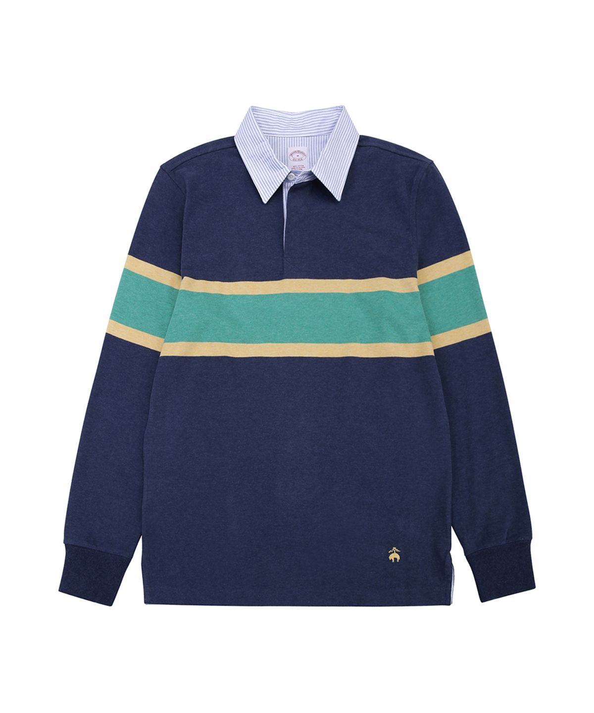브룩스 브라더스(BROOKS BROTHERS) 럭비 셔츠 (네이비) (BBNTMM9195QES)