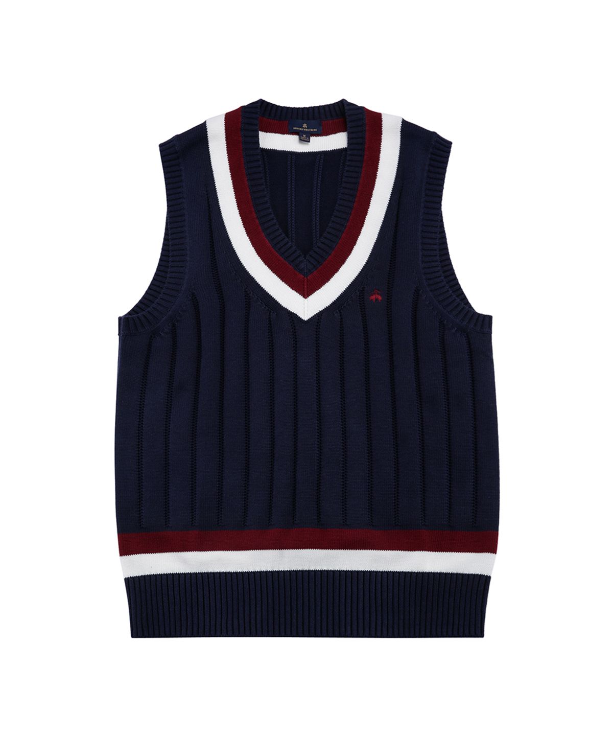브룩스 브라더스(BROOKS BROTHERS) 테니스 V넥 베스트 (네이비) (BBWVMF8475QES)
