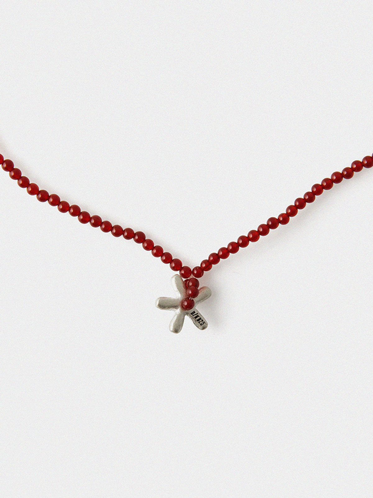 도우하브(DOUHAB) Flower bead necklace_Brown