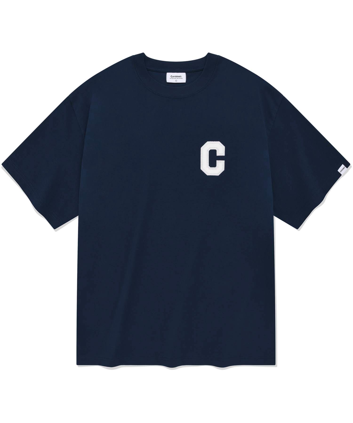 COVERNAT■Shine C Logo T-shirt ■送料込 MUSINSA公式 | COVERNAT Shine C logo t-shirt navy