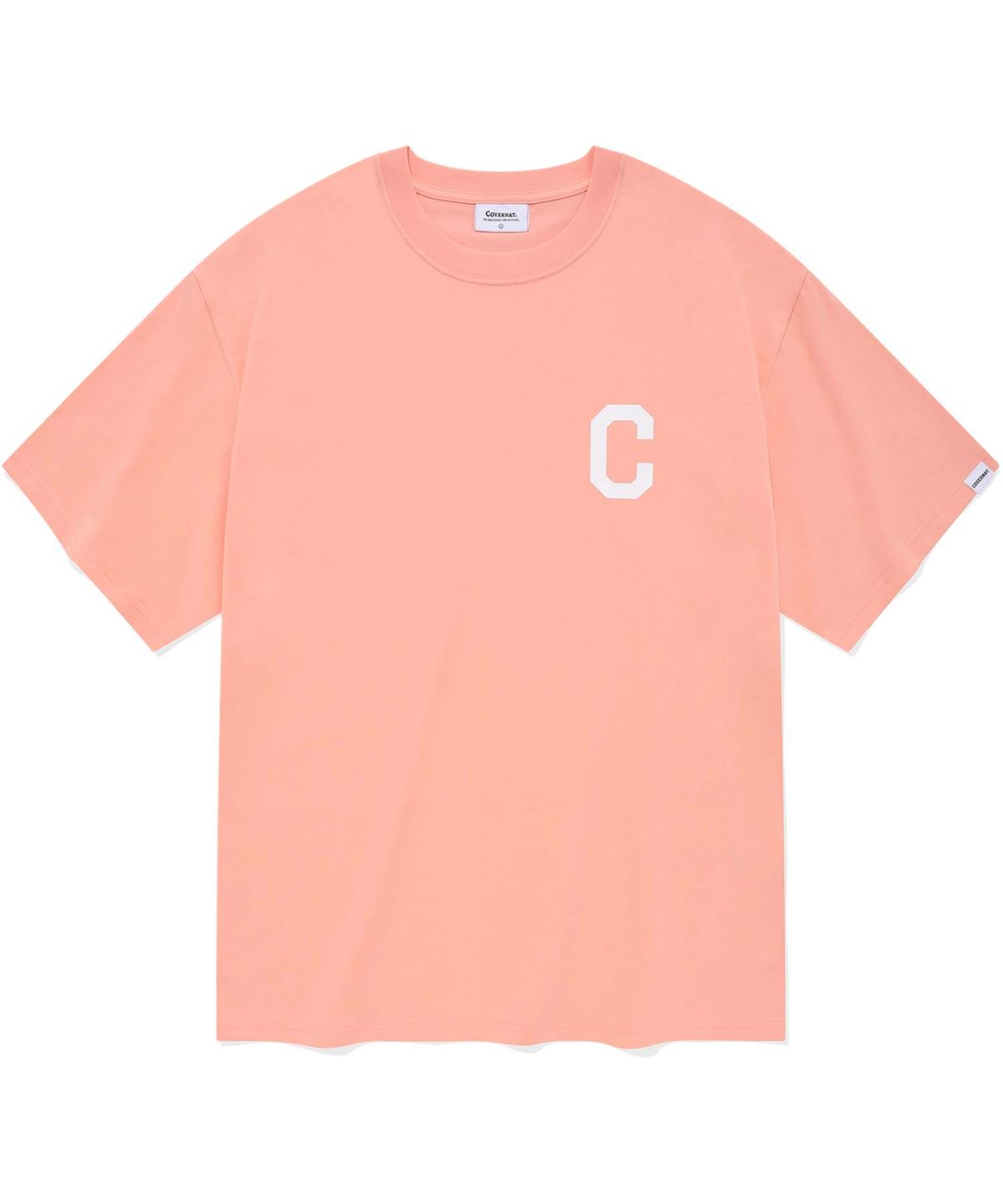 커버낫(COVERNAT) C 로고 티셔츠 피치