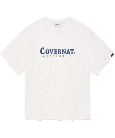 커버낫(COVERNAT) 어센틱 로고 티셔츠 화이트