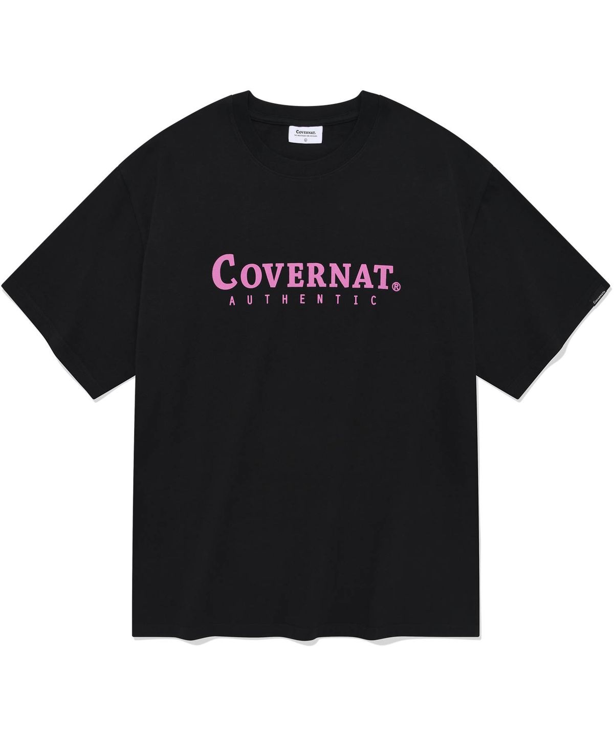 커버낫(COVERNAT) 어센틱 로고 티셔츠 블랙