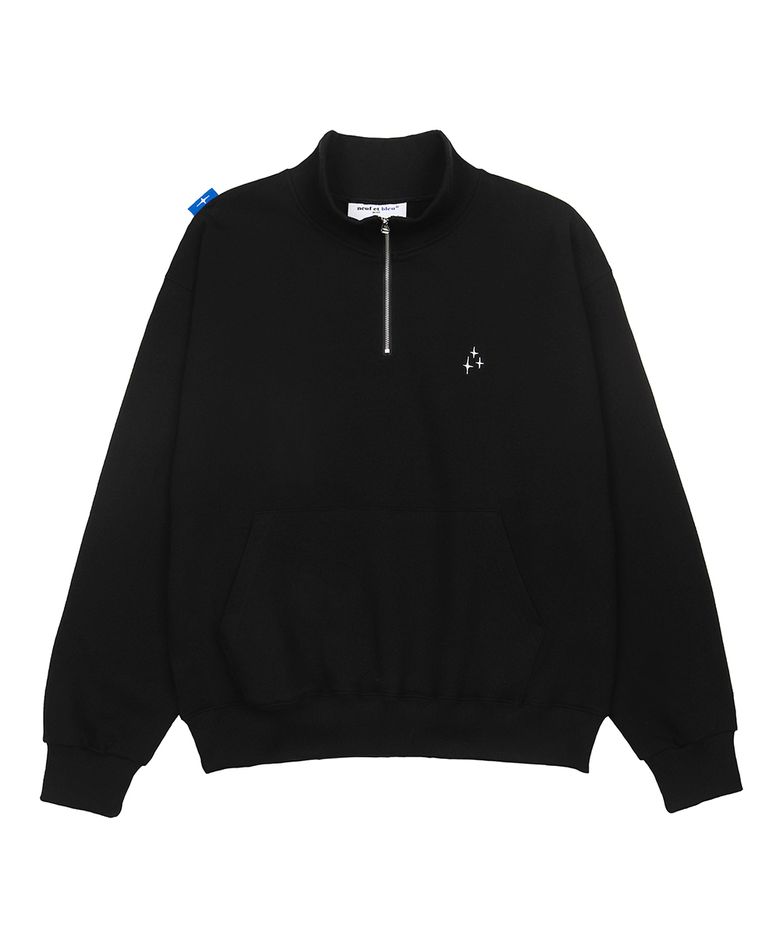 NEB half zipup mtm (black)