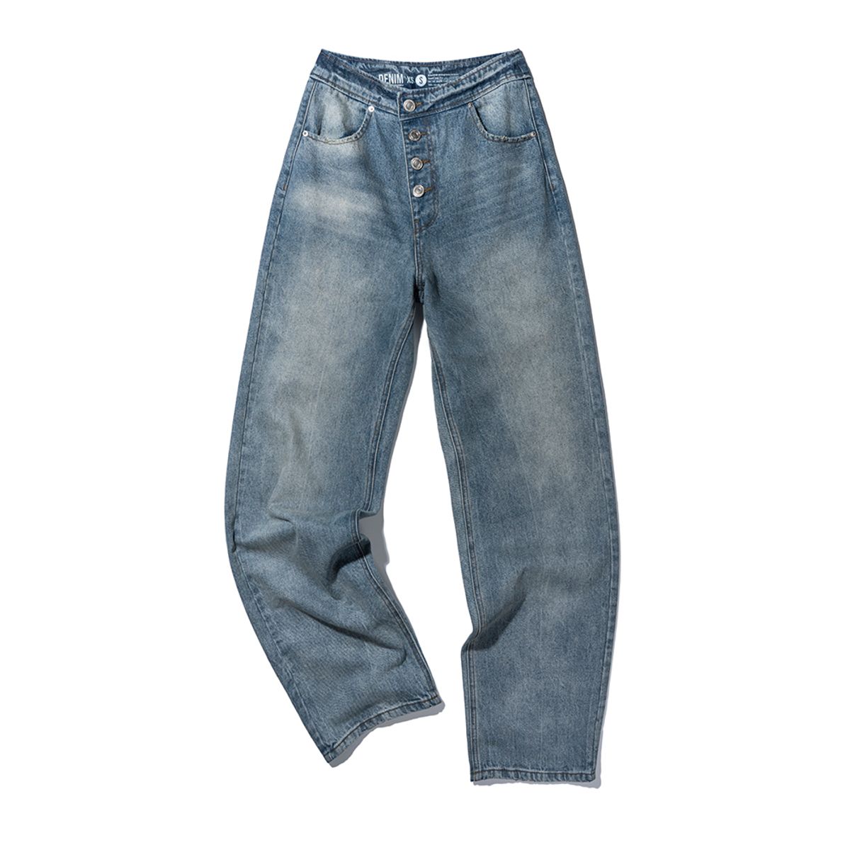 엑스트라오디너리(EXTRAORDINARY) WOMEN SHIWA WASHING DENIM PANTS  L/BLUE
