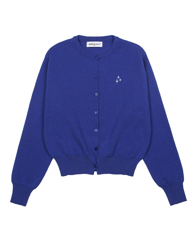 NEB roundneck cardigan (blue)