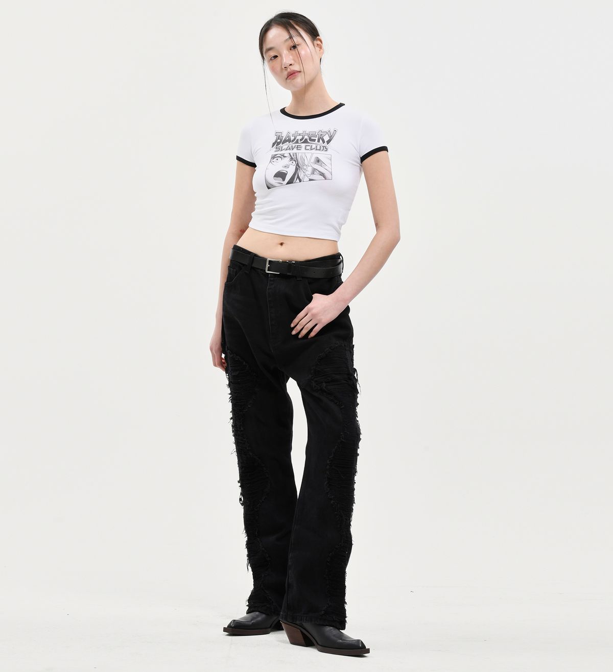 엑스트라오디너리(EXTRAORDINARY) WOMEN B.S.C ANIME TEE  WHITE