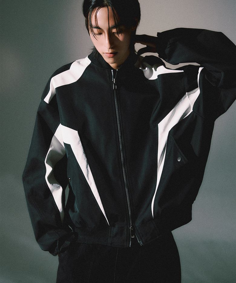 레이싱 인시전 블루종 점퍼_BLACK