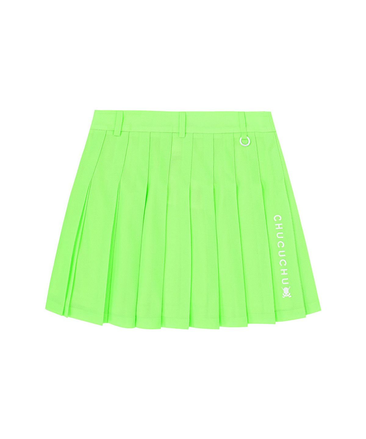 츄쿠츄(CHUCUCHU) C23M-SK012W아이스 메쉬 플리츠 스커트 (Lime)
