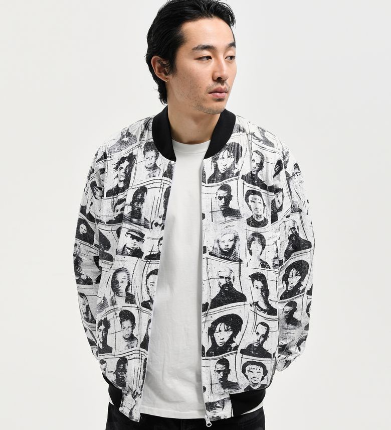TYVEK PORTRAIT PRINTING JUMPER  WHITE
