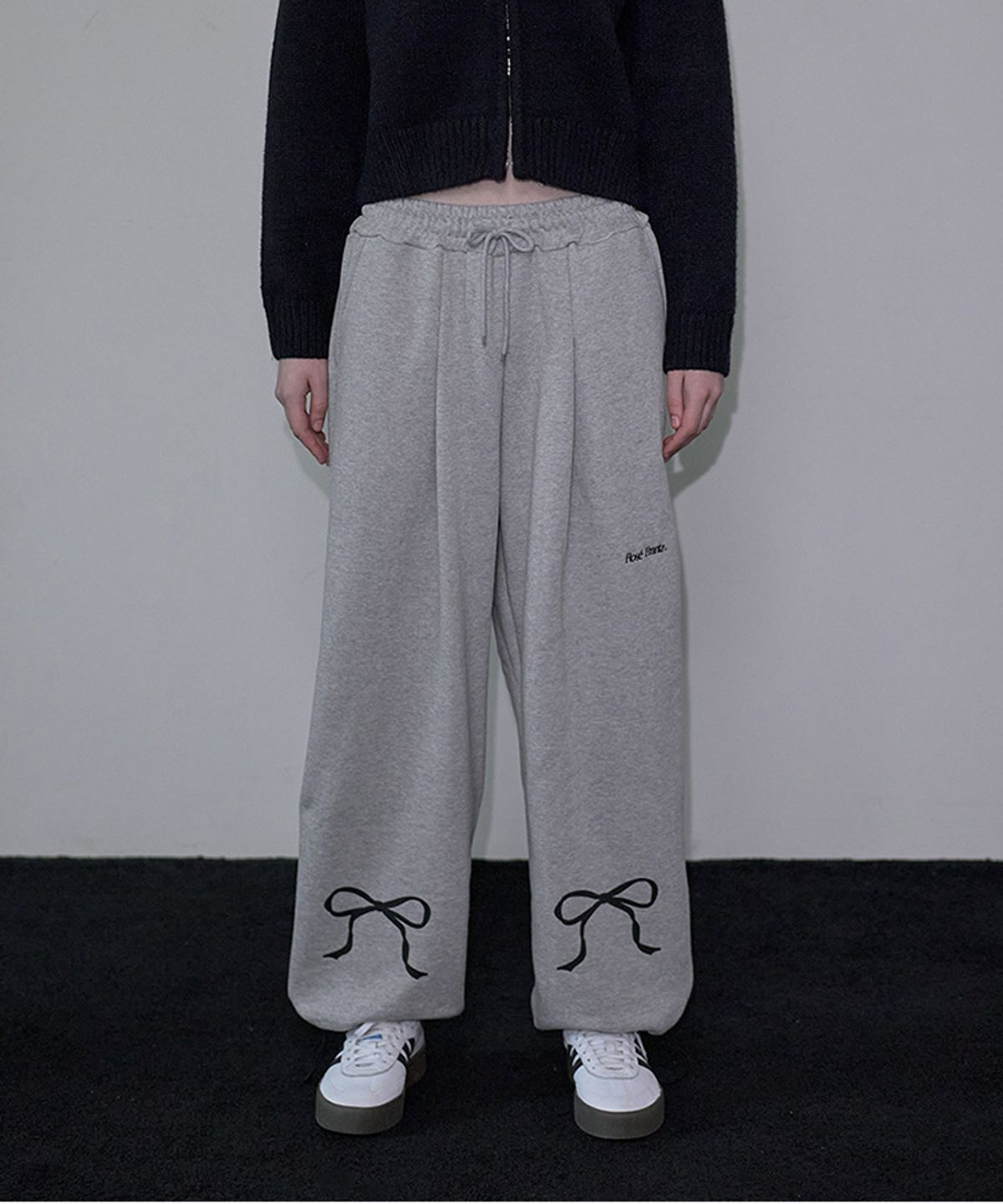 로제프란츠(ROSEFRANTZ) Ribbon Two-way Jogger Pants [Gray]