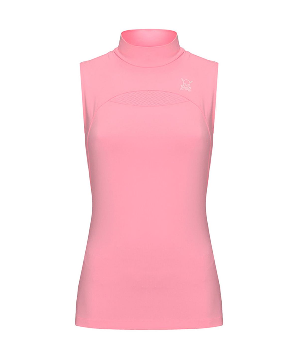 츄쿠츄(CHUCUCHU) C23M-TS020W 프론트 메쉬 하프넥 탑 (Pink)
