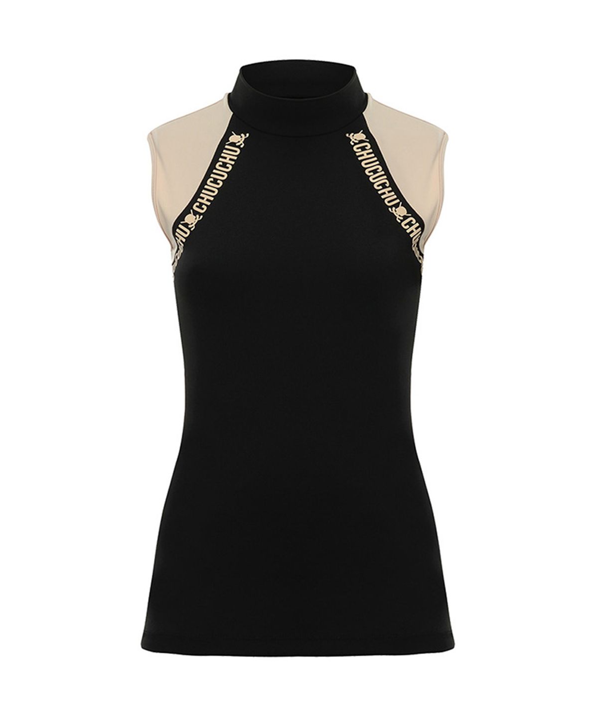 츄쿠츄(CHUCUCHU) C23M-TS011W홀터넥 탑 (Black)