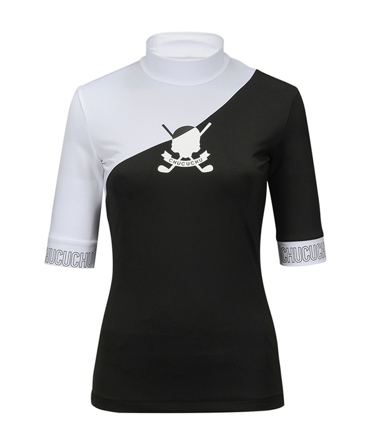 츄쿠츄(CHUCUCHU) C23M-TS012W 크로스 포인트 반팔 (White)