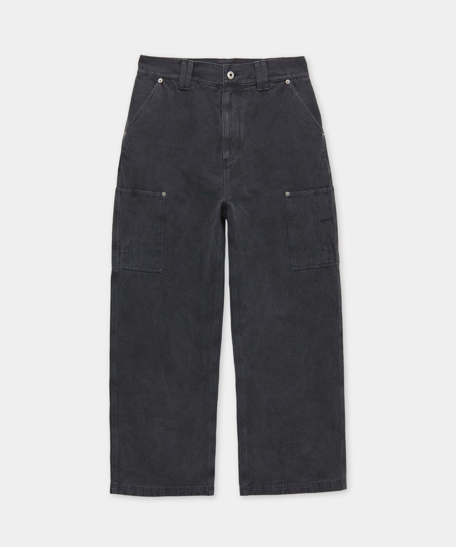Overdyed faded cinch side work pants (washed charcoal gray)