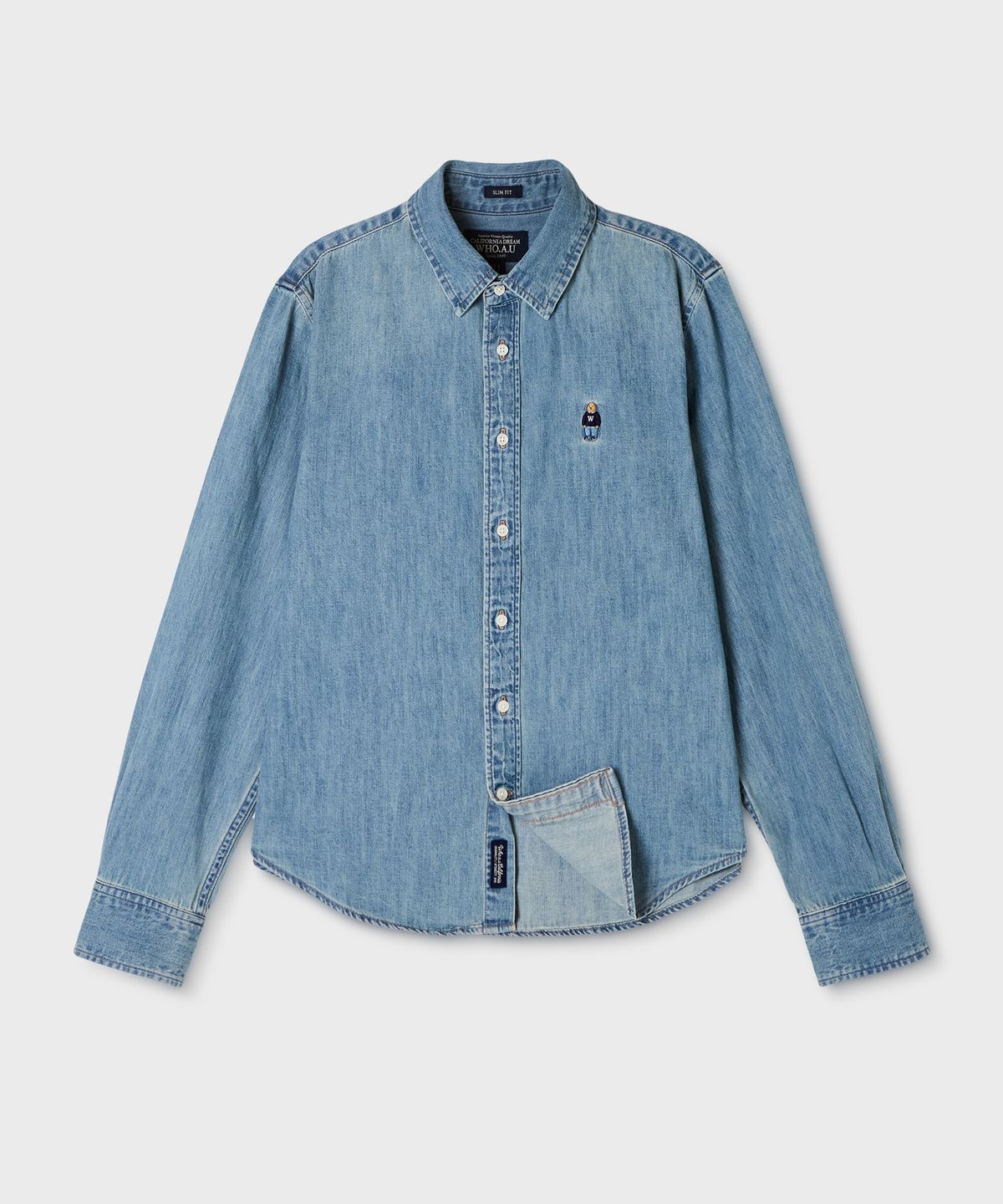 후아유(WHO.A.U) Steve Denim Shirts(Slim Fit) / WHYJG4921F