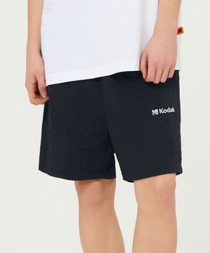 컬러플러스 레귤러핏 3부 반바지 BLACK