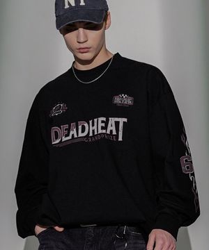 그랑프리 피그먼트 긴팔티셔츠 블랙 KMLT6769