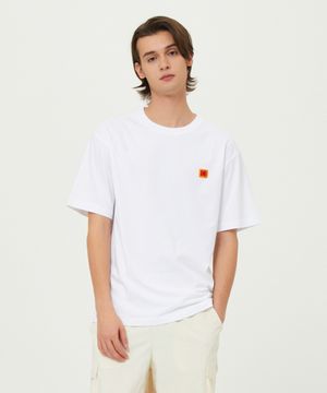 시그니처 로고 아스킨 반팔 티셔츠 WHITE