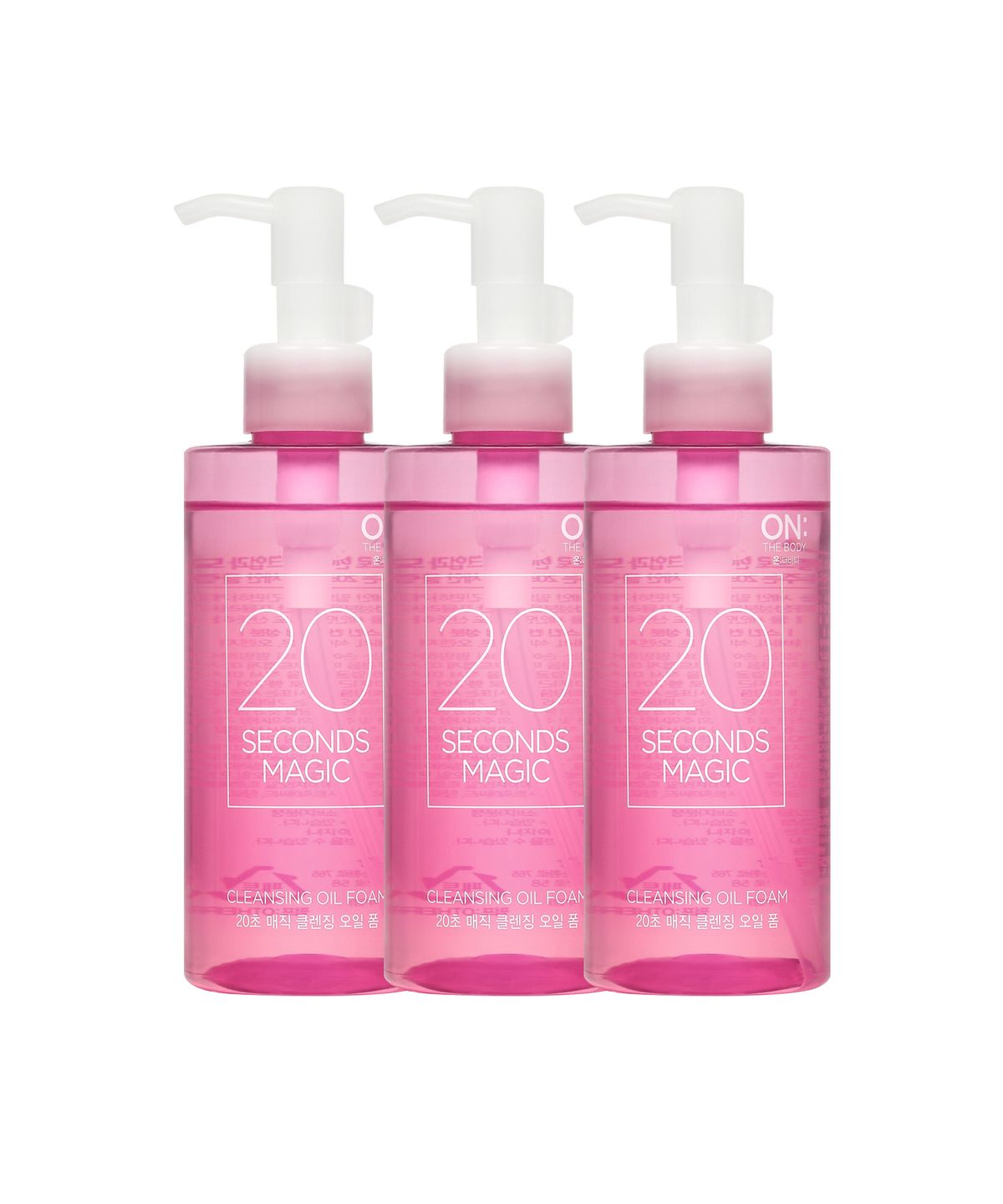온더바디(ONTHEBODY) 20초 매직 클렌징 오일 폼 200ml 3개