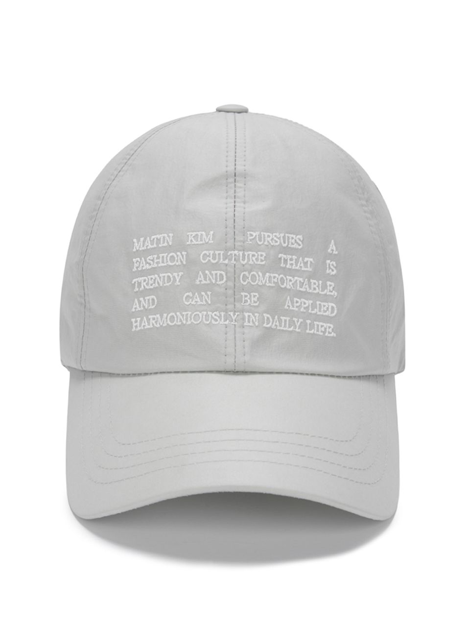 ★MATIN KIM ★CRISP HERITAGE BALL CAP MUSINSA | MATIN KIM CRISP HERITAGE BALL CAP IN LIGHT GRAY