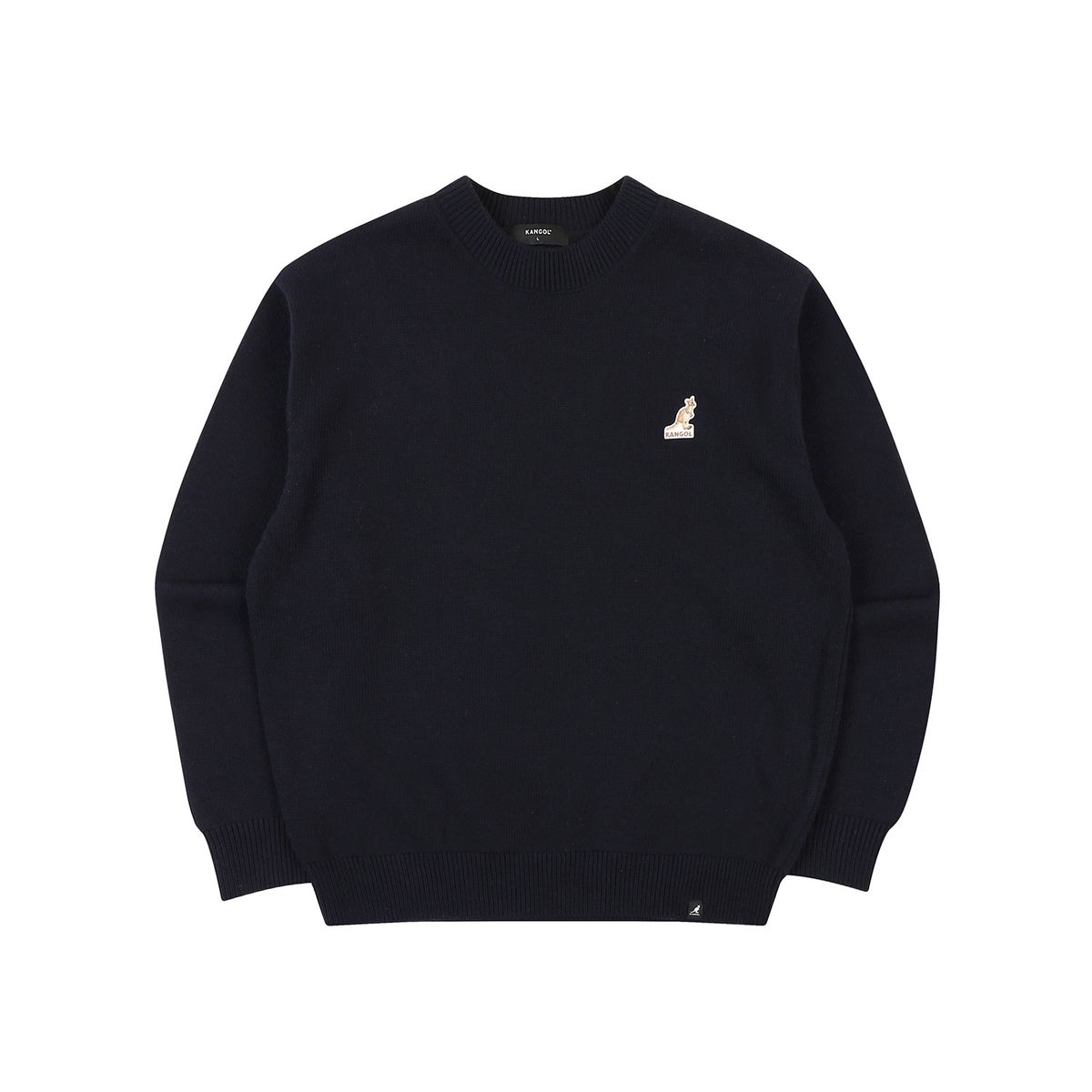 캉골(KANGOL) 로고 패치 스웨터 1878 네이비