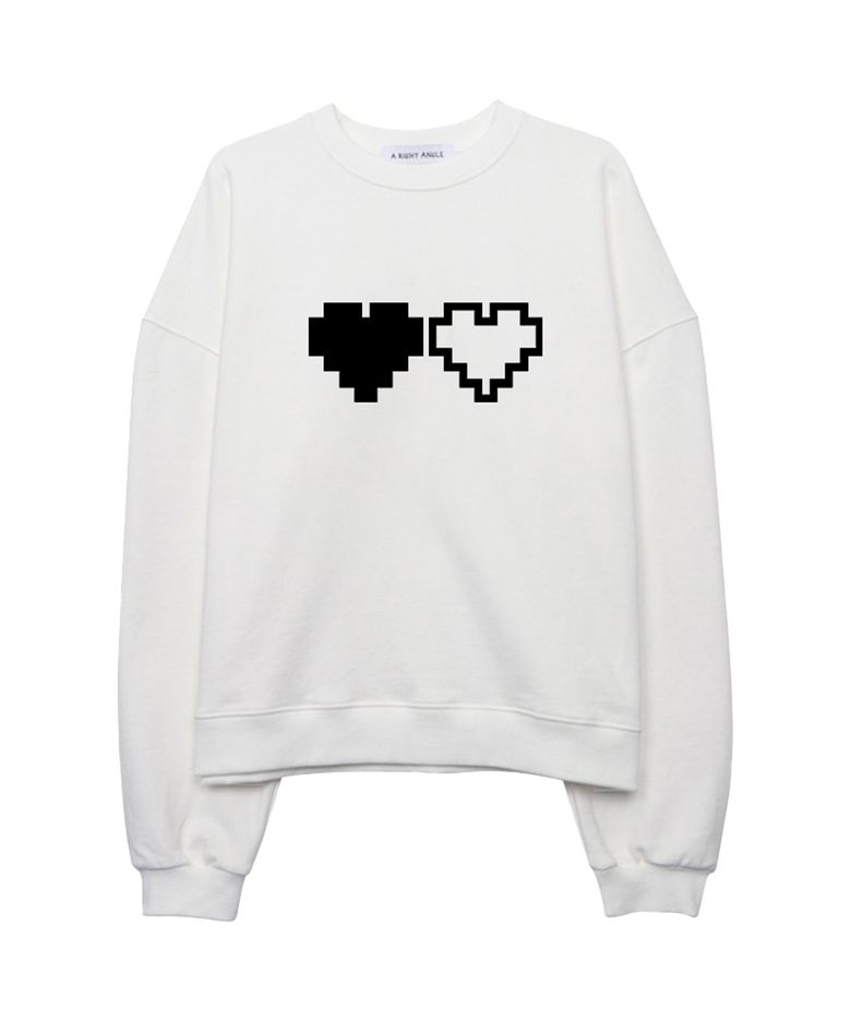 Heavycotton heart sweatshirt (3 Color)