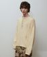 [COLLECTION LINE] 아카이브 헤비 웨이트 코튼 데미지 디테일 헨리넥 니트 아이보리